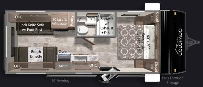 View 2026 Dutchmen Colorado 21RDC complete specs and manufacturer brochures
