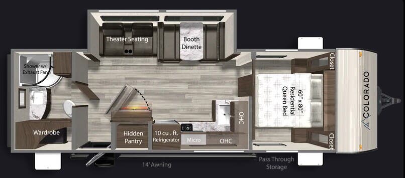 View 2026 Dutchmen Colorado 260RBC complete specs and manufacturer brochures