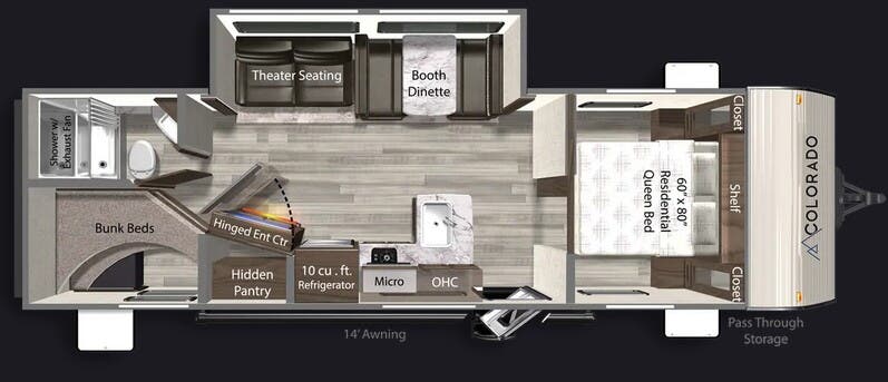 View 2026 Dutchmen Colorado 270BHC complete specs and manufacturer brochures