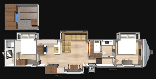 View 2026 Dutchmen Denali 420DS complete specs and manufacturer brochures