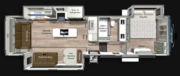 View 2026 Dutchmen Eddie Bauer 3210RL complete specs and manufacturer brochures