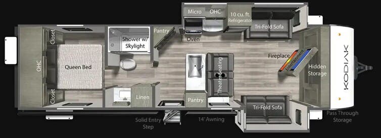 View 2026 Dutchmen Kodiak 310FLSL complete specs and manufacturer brochures