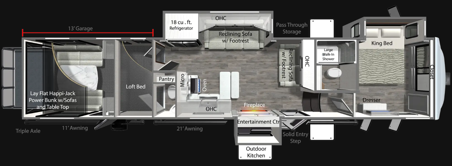 View 2026 Dutchmen Voltage Triton 4013 complete specs and manufacturer brochures
