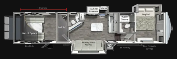 View 2026 Dutchmen Voltage V-Series 3850 complete specs and manufacturer brochures