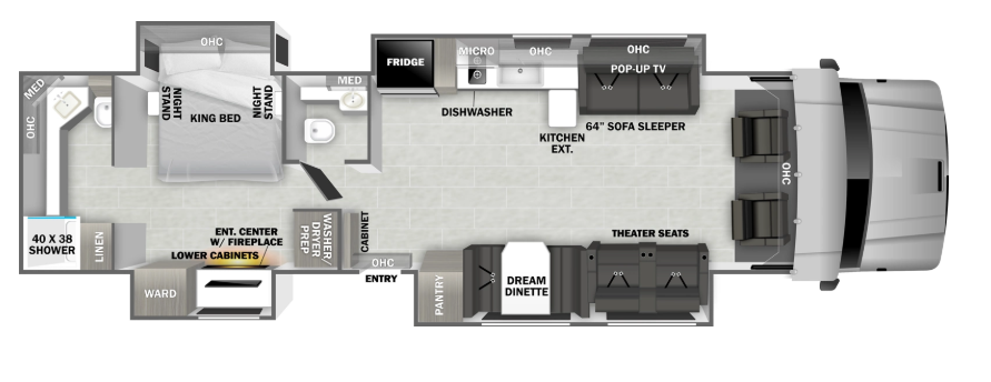 View 2026 Dynamax Corp Grand Sport 45CB complete specs and manufacturer brochures