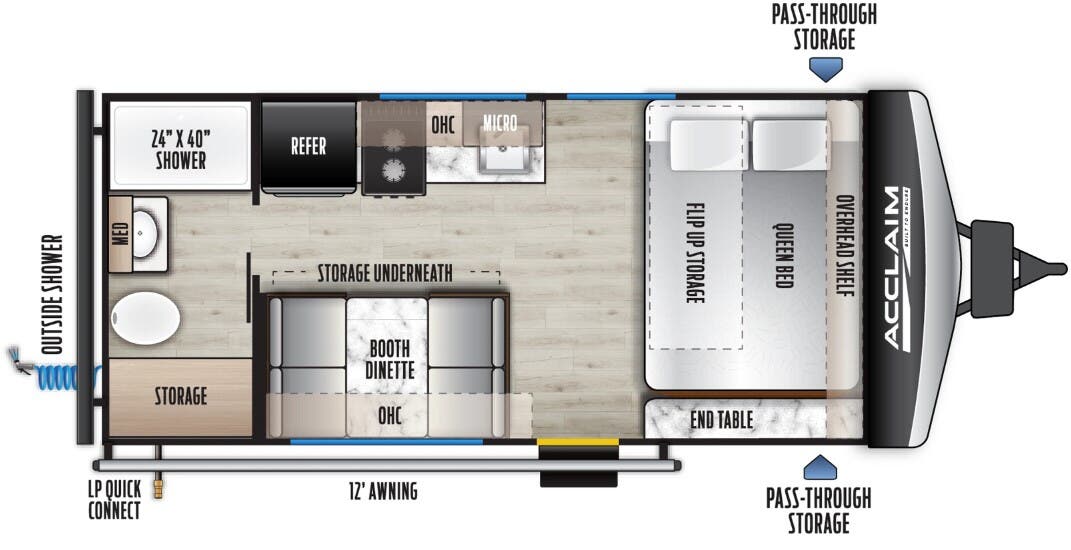 View 2026 East to West Acclaim 1600RBXLE complete specs and manufacturer brochures