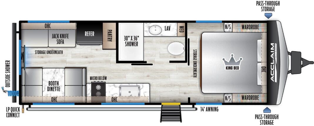 View 2026 East to West Acclaim 2300RD complete specs and manufacturer brochures
