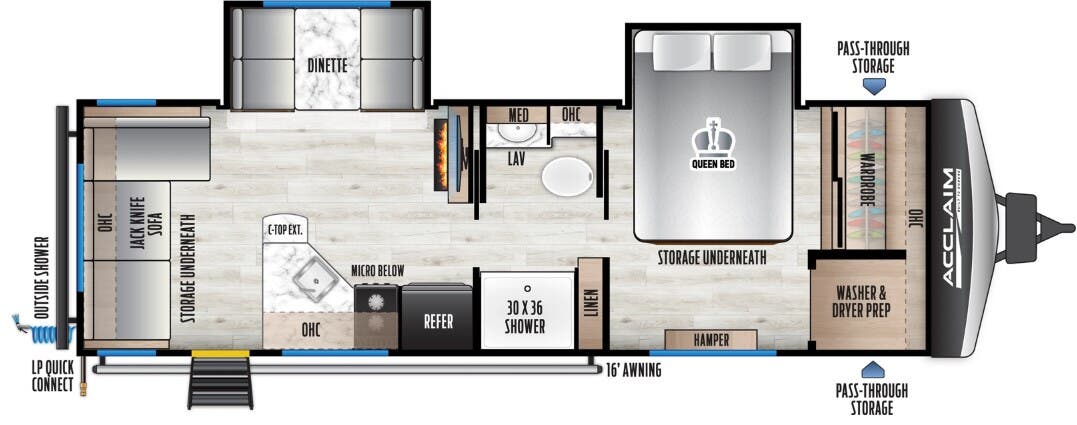 View 2026 East to West Acclaim 2550DS complete specs and manufacturer brochures