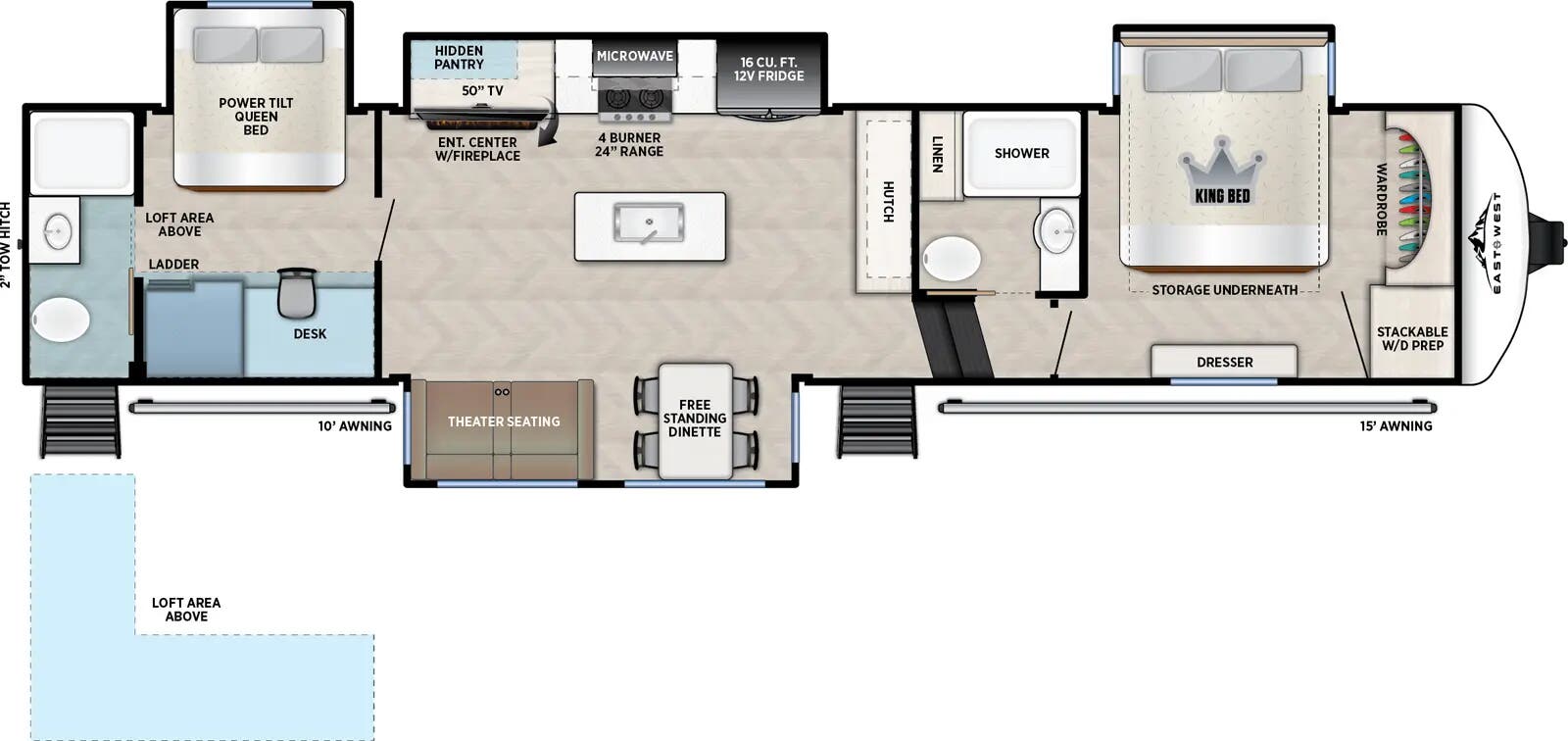 View 2026 East to West Blackthorn 3820DSL complete specs and manufacturer brochures