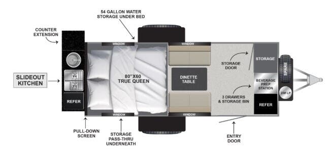 View 2026 Encore RV ROG 16RB complete specs and manufacturer brochures