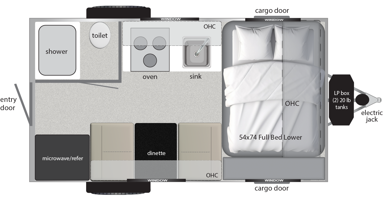 View 2026 Encore RV Revue 16RB complete specs and manufacturer brochures