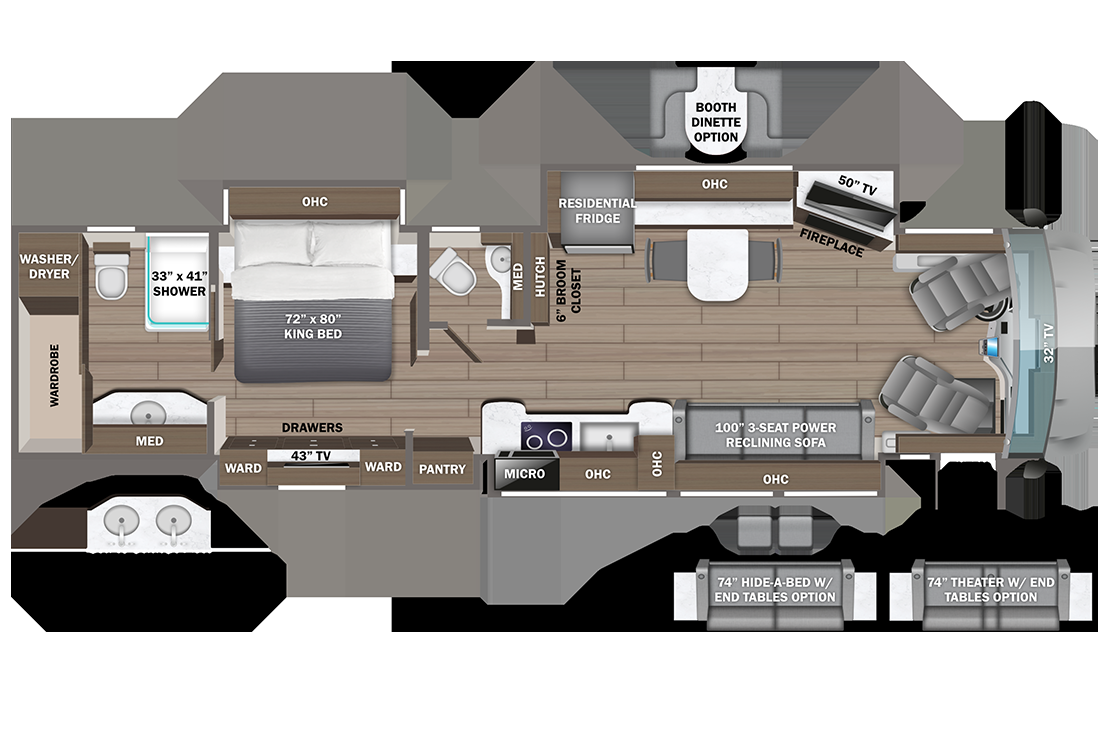 View 2026 Entegra Coach Cornerstone 45B complete specs and manufacturer brochures