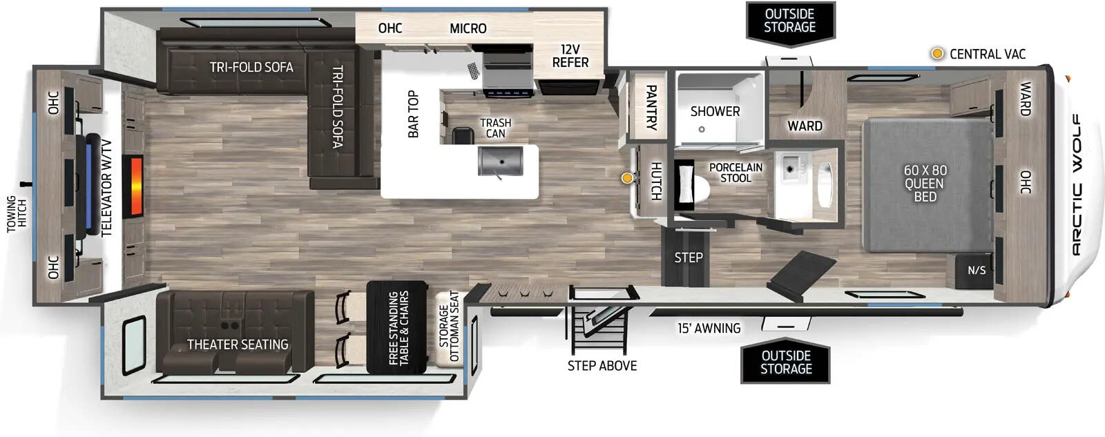 View 2026 Forest River Arctic Wolf 289PANO complete specs and manufacturer brochures
