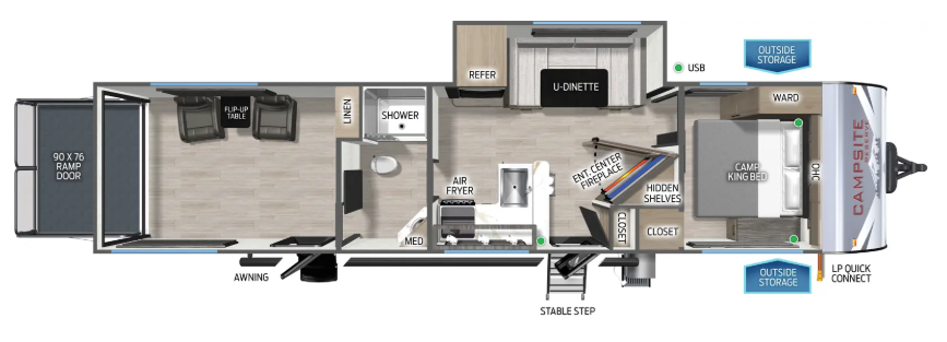 View 2026 Forest River Campsite Reserve 28SW complete specs and manufacturer brochures