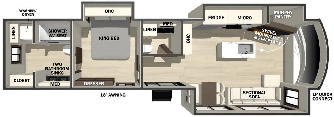 View 2026 Forest River Cedar Creek Cottage 40CFL2B complete specs and manufacturer brochures