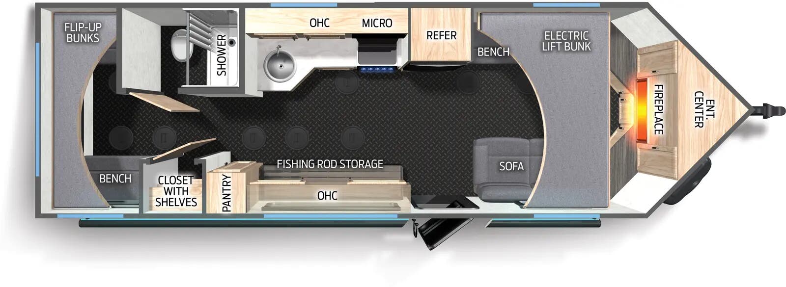 View 2026 Forest River Cherokee Grey Wolf 21CH complete specs and manufacturer brochures