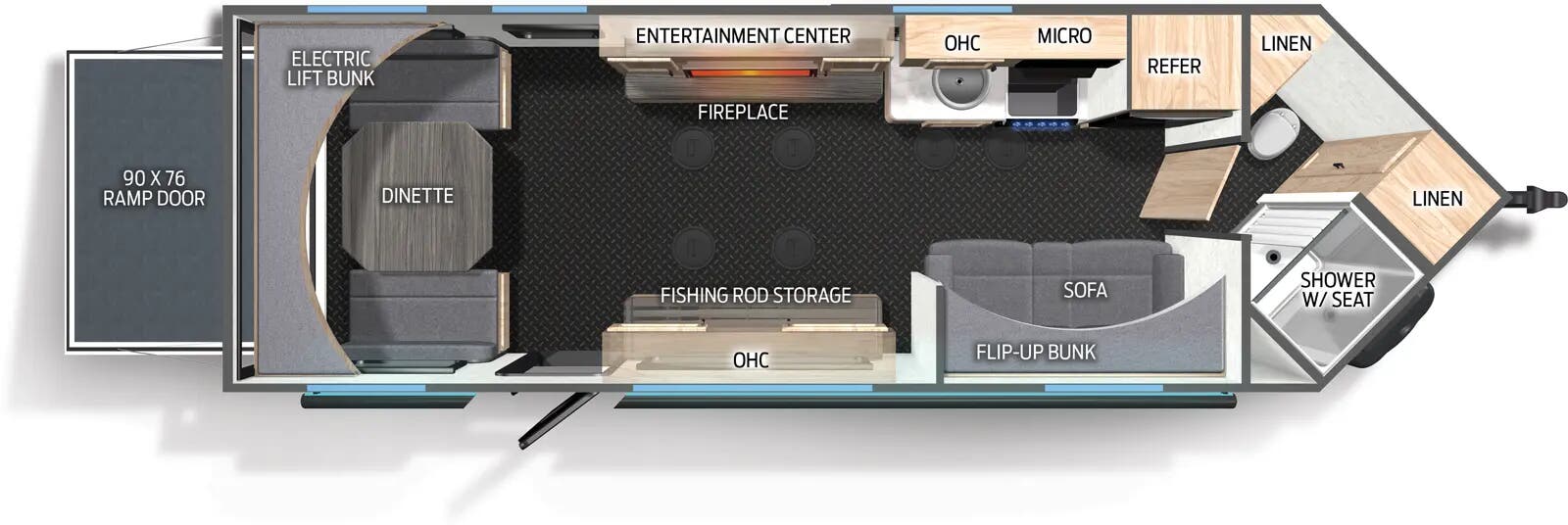 View 2026 Forest River Cherokee Grey Wolf 21GPTH complete specs and manufacturer brochures