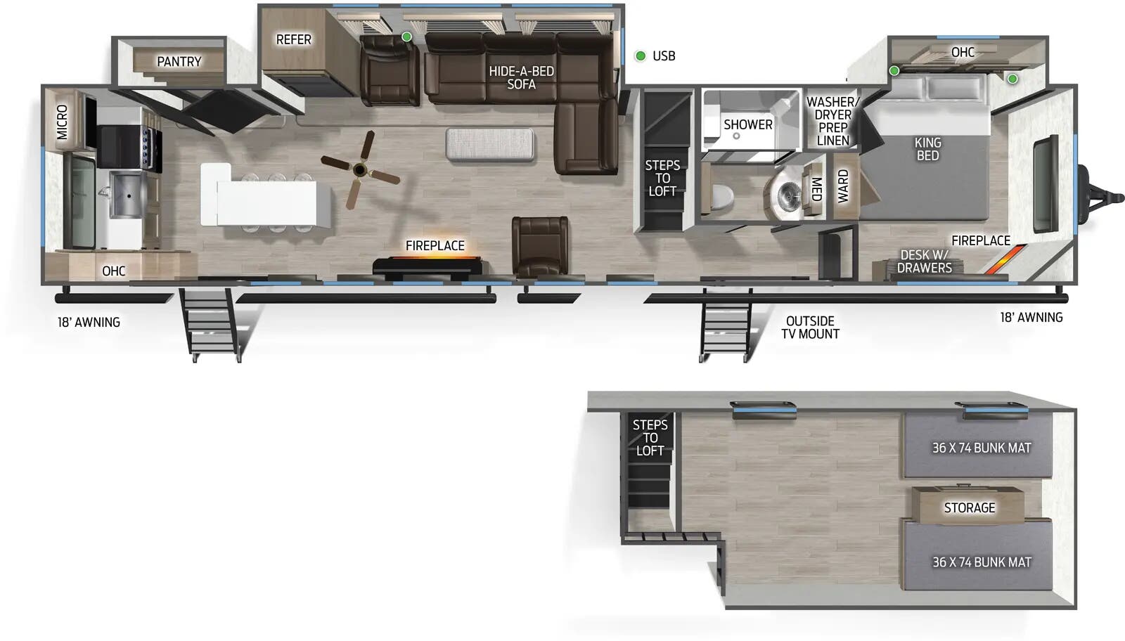 View 2026 Forest River Cherokee Timberwolf 39AL complete specs and manufacturer brochures