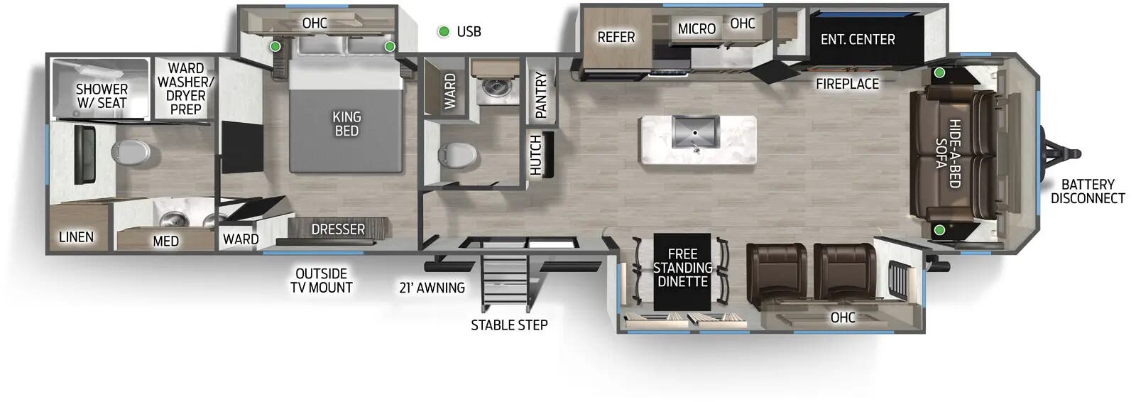 View 2026 Forest River Cherokee Timberwolf 39NA complete specs and manufacturer brochures
