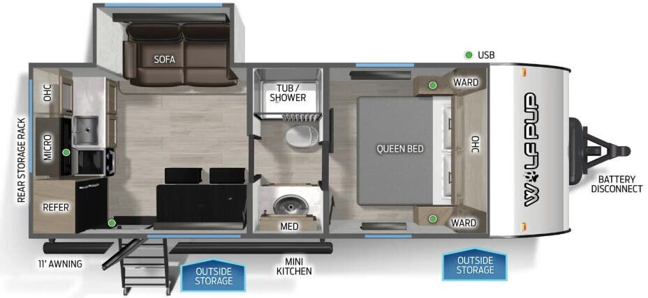 View 2026 Forest River Cherokee Wolf Pup Black Label 17SCBL complete specs and manufacturer brochures