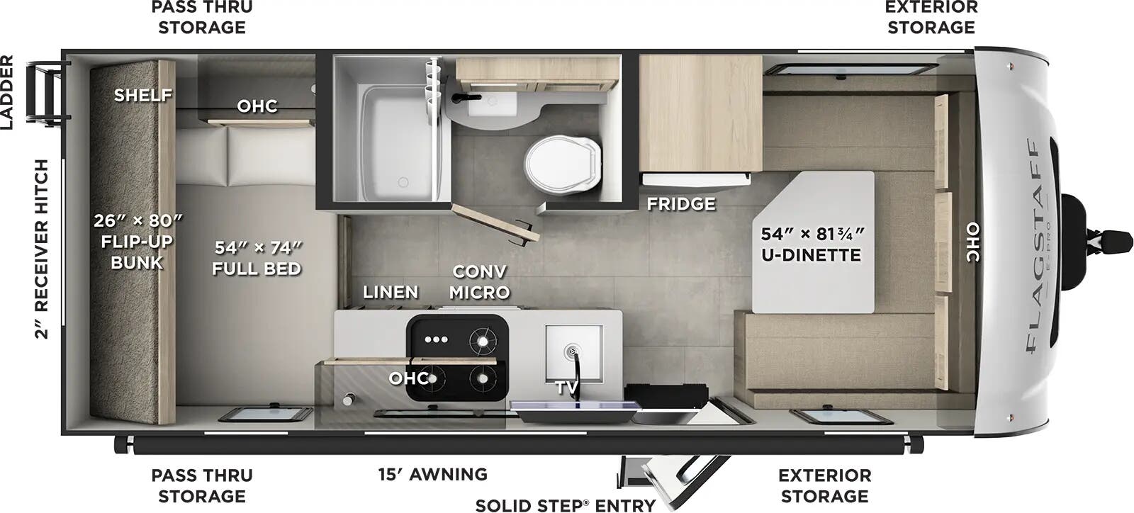 View 2026 Forest River Flagstaff E-Pro E19DBH complete specs and manufacturer brochures