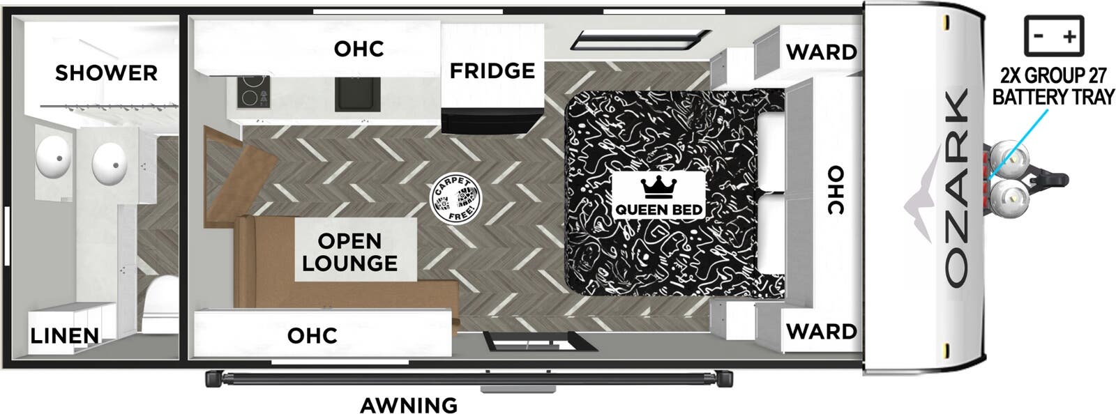 View 2026 Forest River Ozark LE 1610FBLE complete specs and manufacturer brochures