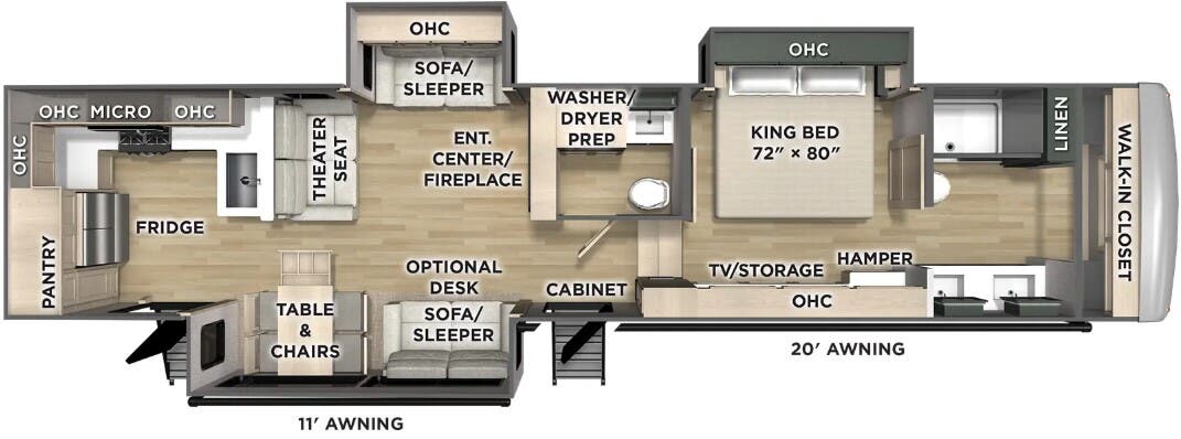 View 2026 Forest River Puma Mesa 384RKH complete specs and manufacturer brochures