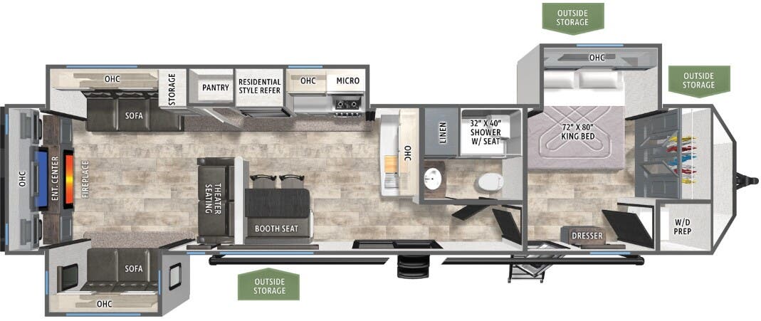 View 2026 Forest River Puma Vista 38DEN complete specs and manufacturer brochures