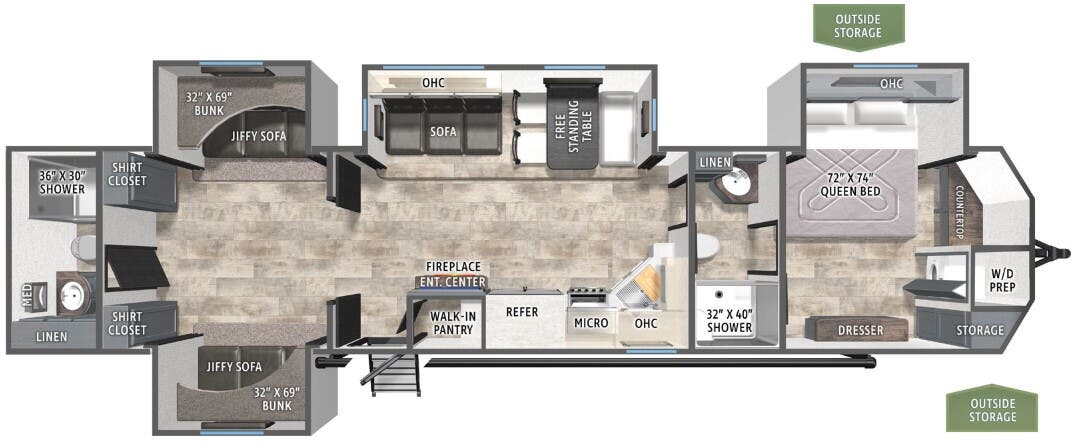 View 2026 Forest River Puma Vista 39BHK complete specs and manufacturer brochures