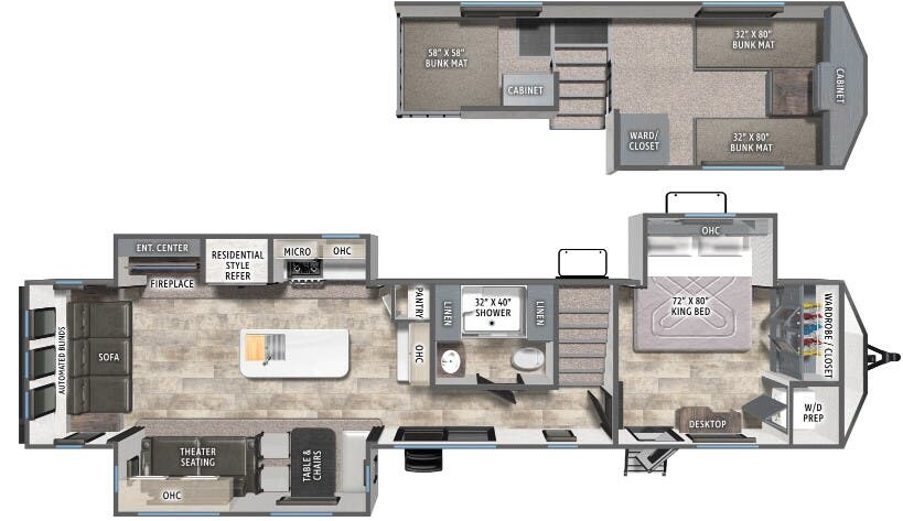 View 2026 Forest River Puma Vista 401RLFT complete specs and manufacturer brochures