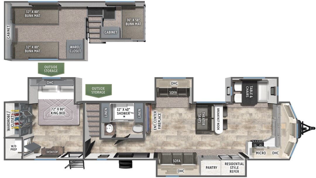 View 2026 Forest River Puma Vista 403LFT complete specs and manufacturer brochures