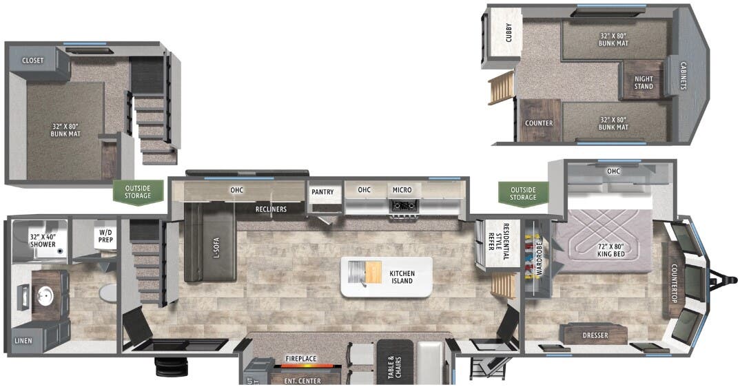 View 2026 Forest River Puma Vista 420LFT complete specs and manufacturer brochures