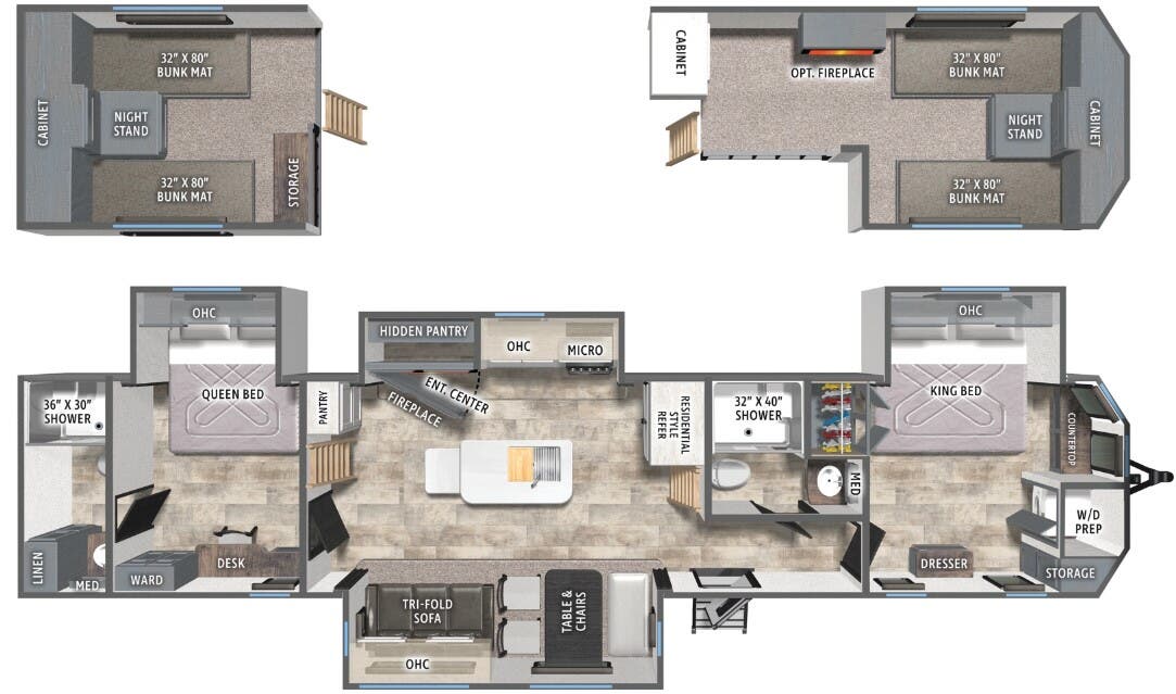 View 2026 Forest River Puma Vista 421LFT complete specs and manufacturer brochures