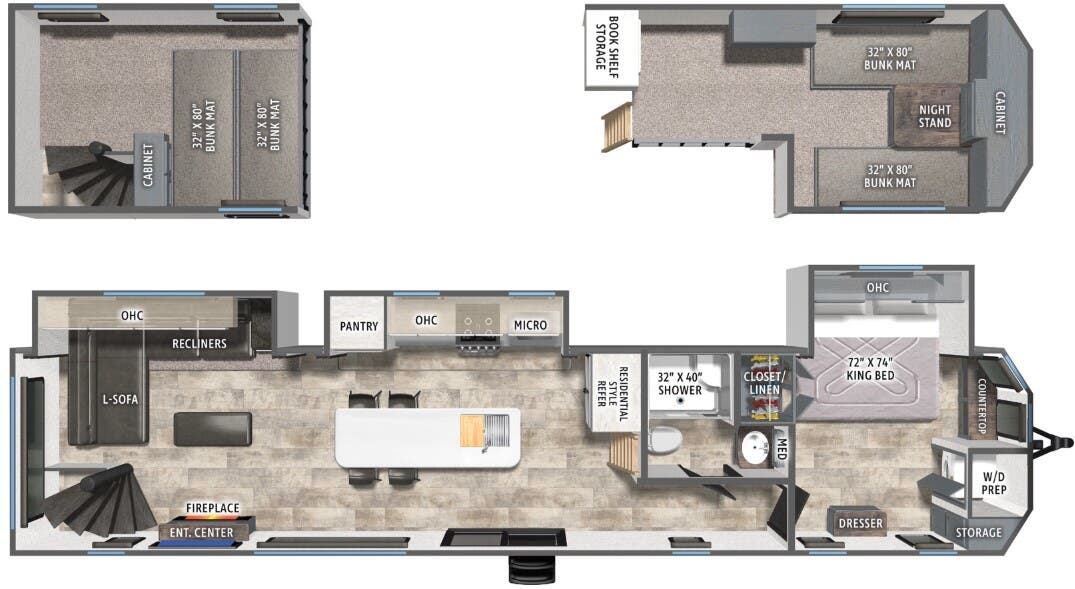 View 2026 Forest River Puma Vista 423LFT complete specs and manufacturer brochures
