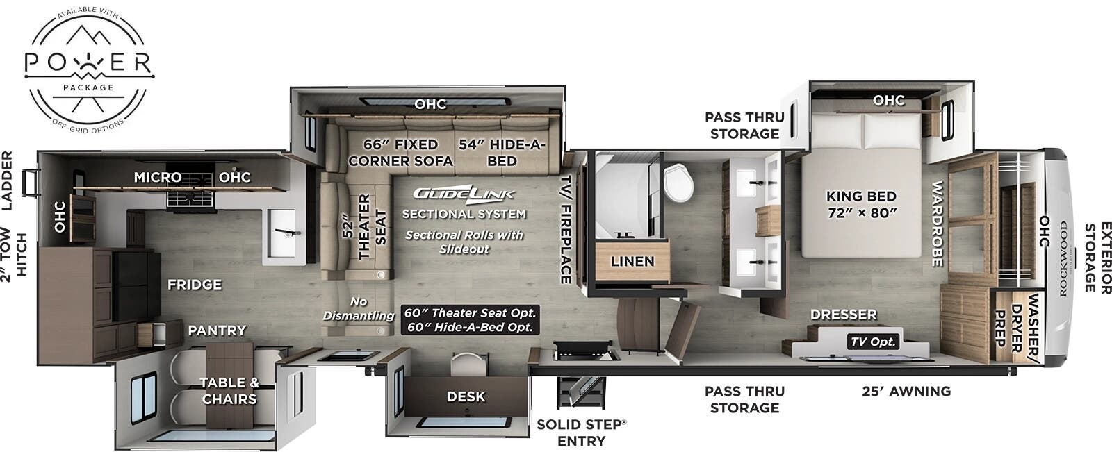 View 2026 Forest River Rockwood Signature 404SRK complete specs and manufacturer brochures