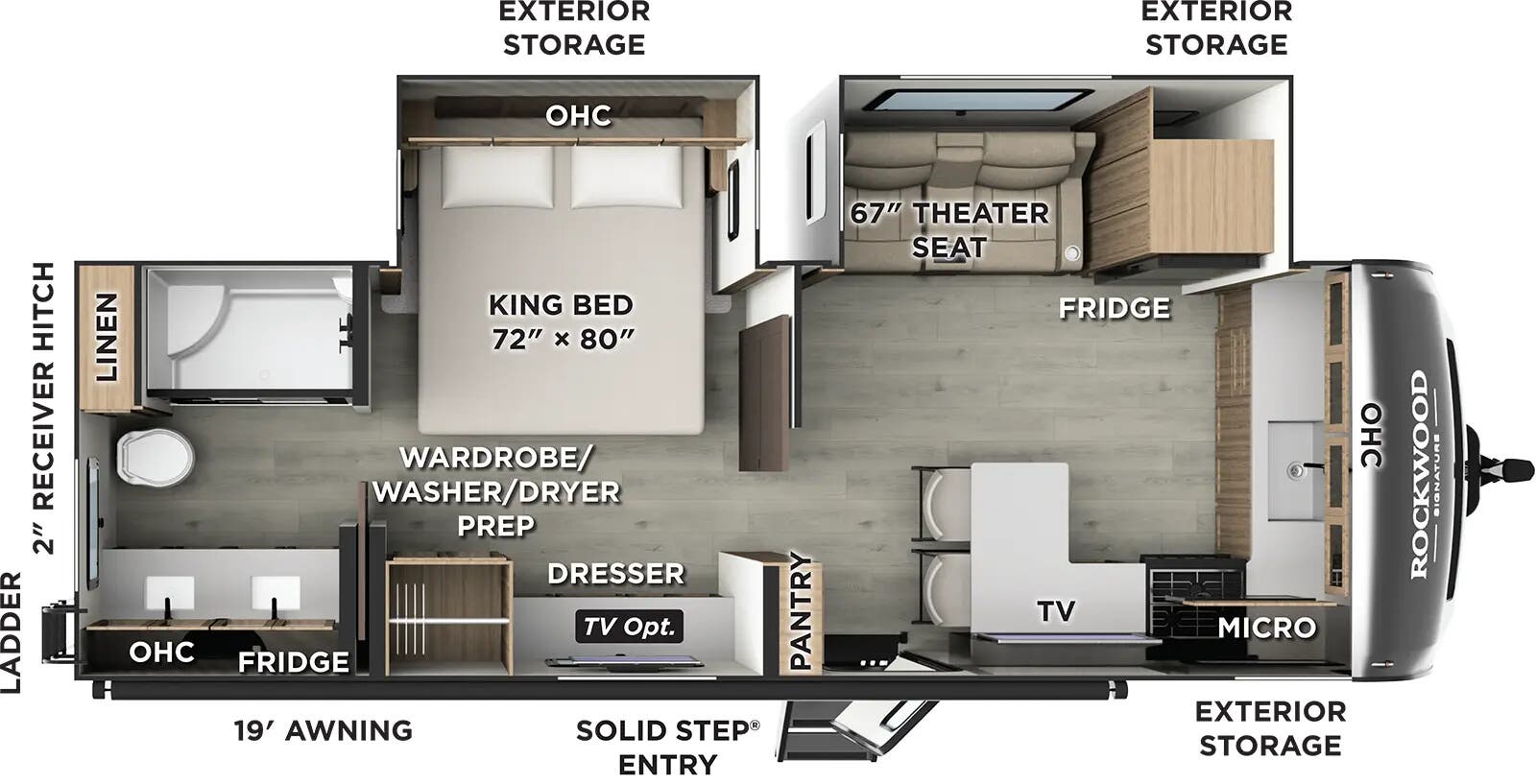 View 2026 Forest River Rockwood Signature 8263MBR complete specs and manufacturer brochures