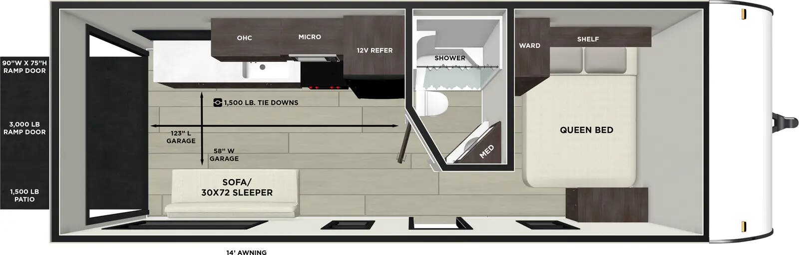 View 2026 Forest River Salem FSX Max Series 189RTK complete specs and manufacturer brochures