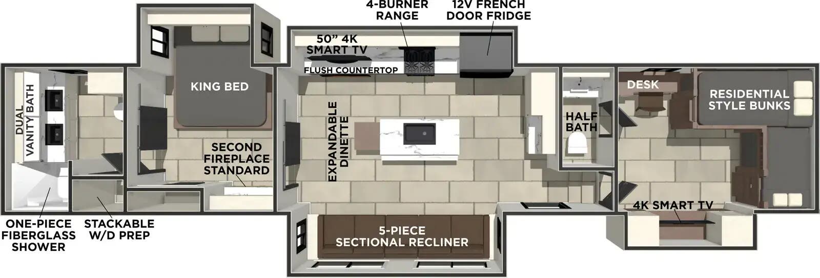 View 2026 Forest River Sanibel 39BUNK complete specs and manufacturer brochures