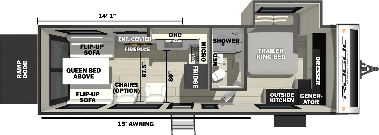 View 2026 Forest River Vengeance Rogue Armored 25L141 complete specs and manufacturer brochures