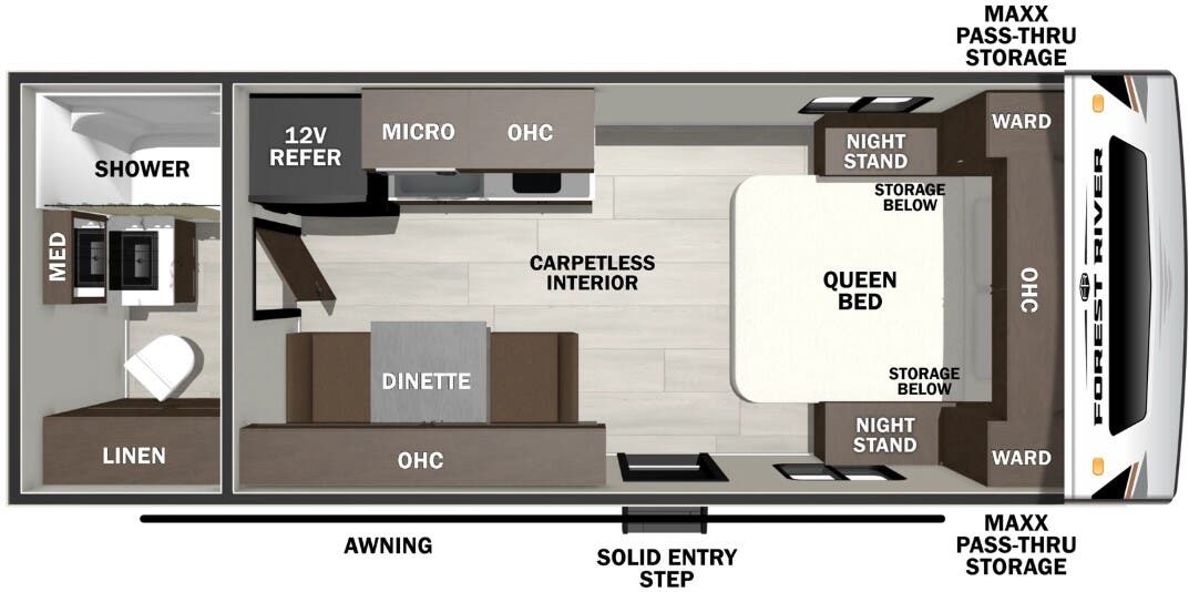 View 2026 Forest River Wildcat ONE 160BATH complete specs and manufacturer brochures