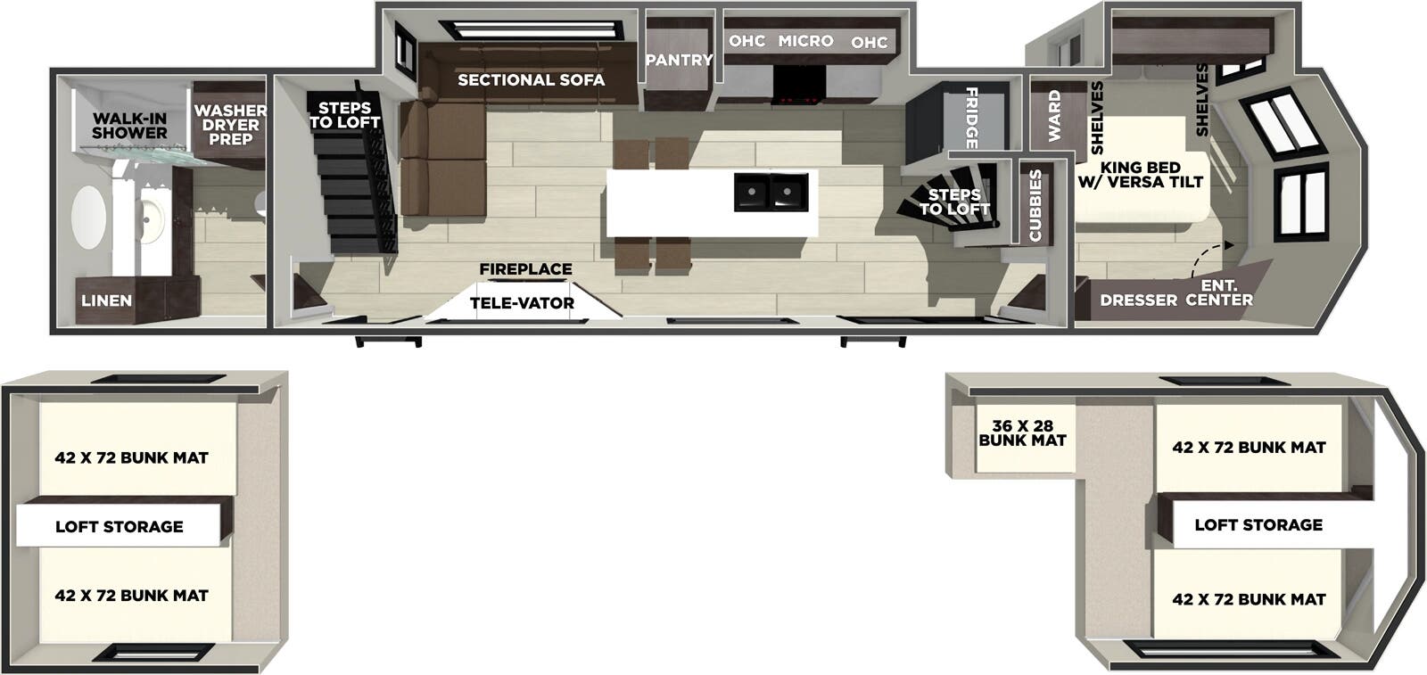 View 2026 Forest River Wildwood Grand Lodge 42ICE complete specs and manufacturer brochures