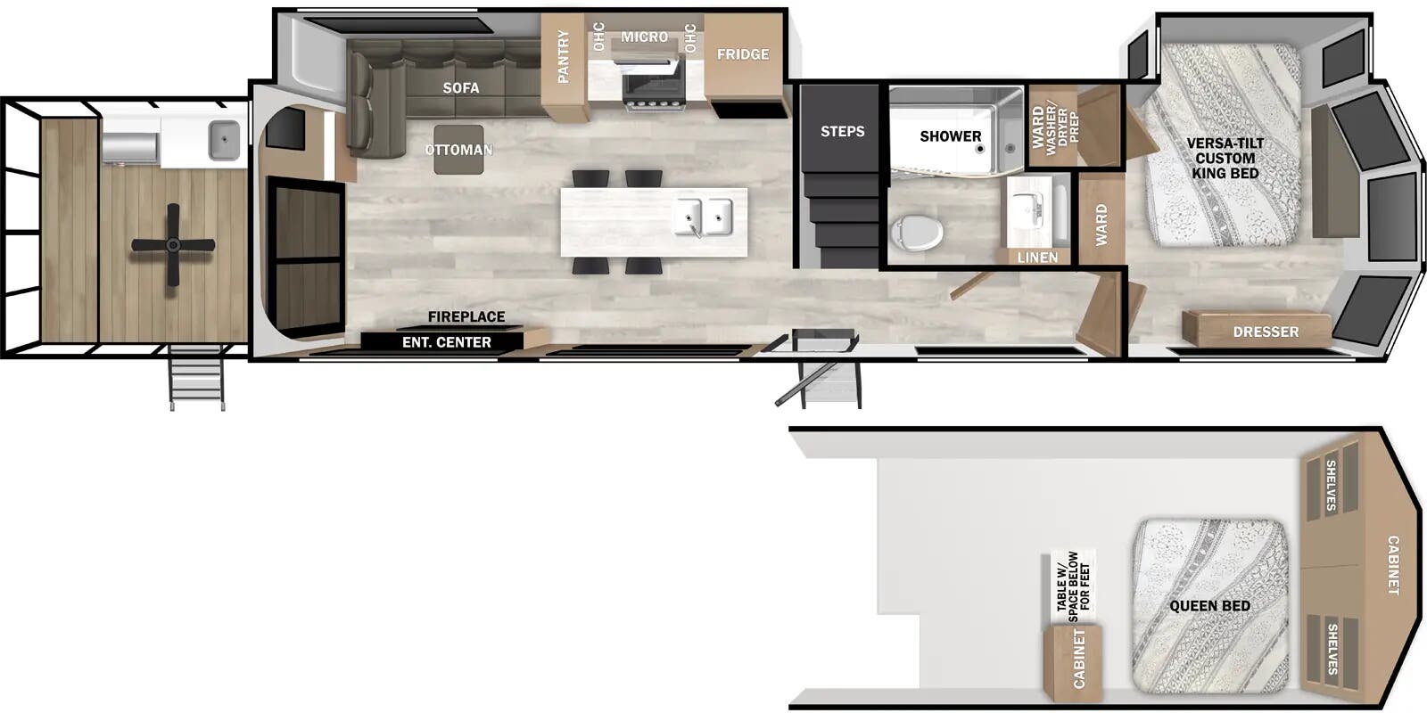 View 2026 Forest River Wildwood Grand Lodge 42VERANDA complete specs and manufacturer brochures