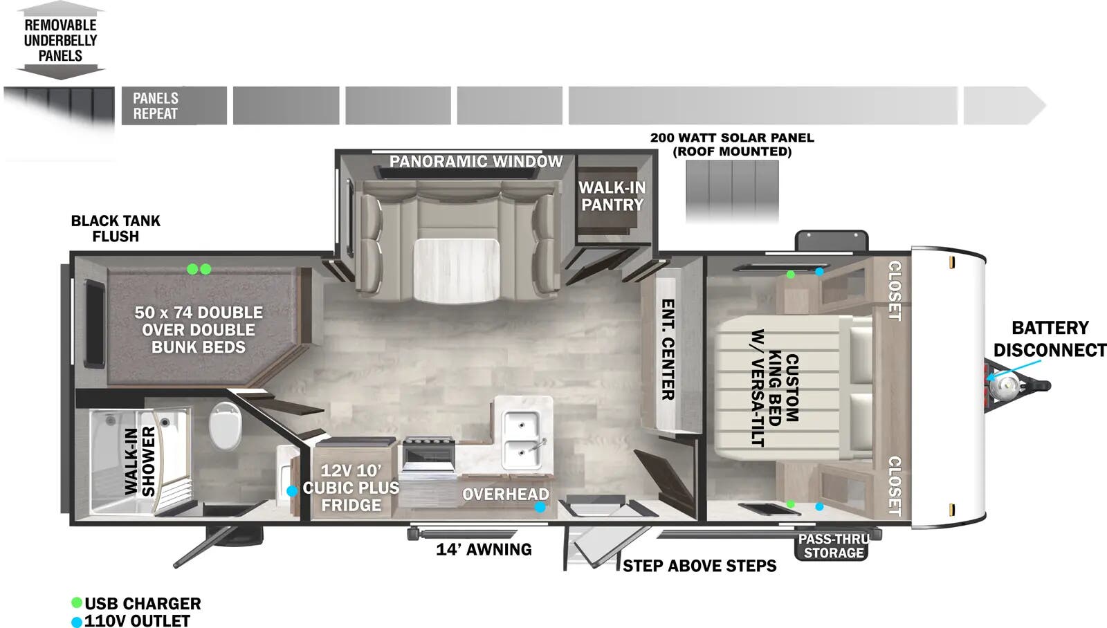 View 2026 Forest River Wildwood X-Lite 241BHXL complete specs and manufacturer brochures