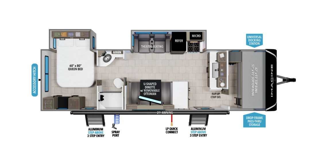 View 2026 Grand Design Imagine 2920BS complete specs and manufacturer brochures