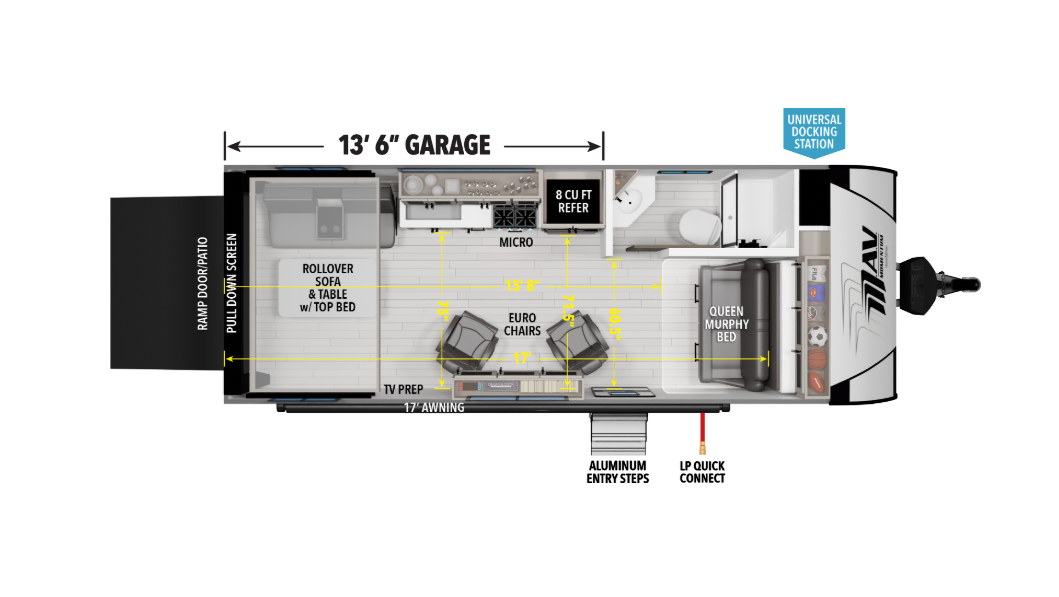 View 2026 Grand Design Momentum MAV 22MAV complete specs and manufacturer brochures