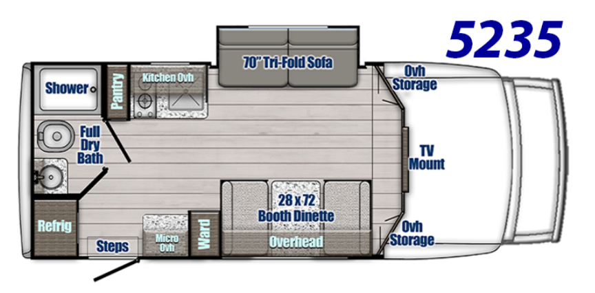 View 2026 Gulf Stream BTouring Cruiser 5235 complete specs and manufacturer brochures