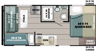 View 2026 Gulf Stream Conquest Lite Super Lite 18QB complete specs and manufacturer brochures