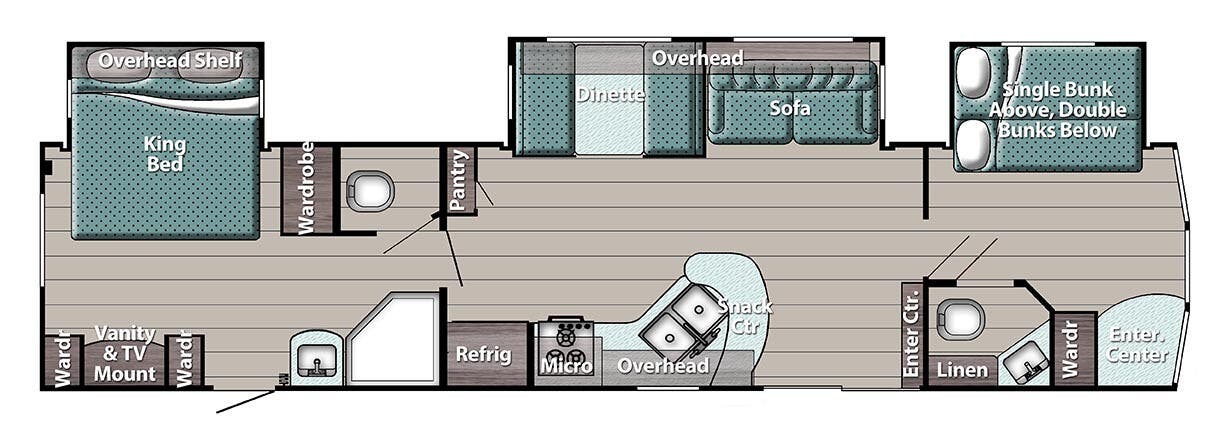 View 2026 Gulf Stream Trailmaster Lodge 408TBS complete specs and manufacturer brochures
