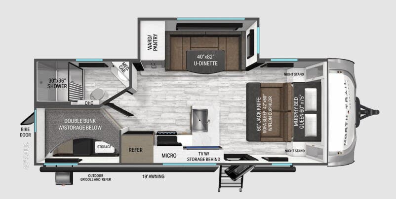 View 2026 Heartland North Trail 220MB complete specs and manufacturer brochures