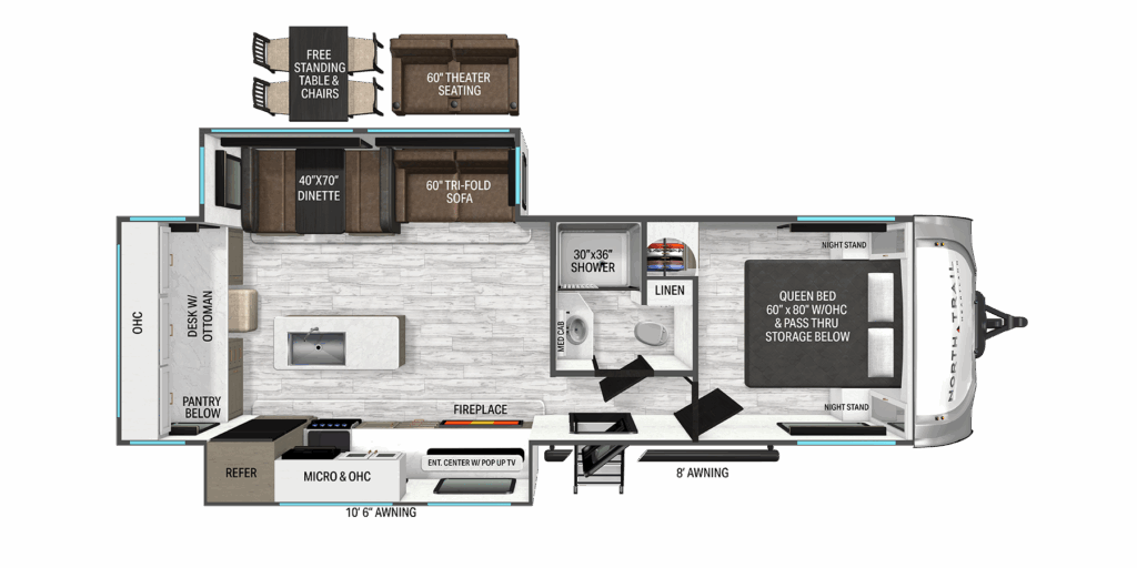 View 2026 Heartland North Trail 260MK complete specs and manufacturer brochures